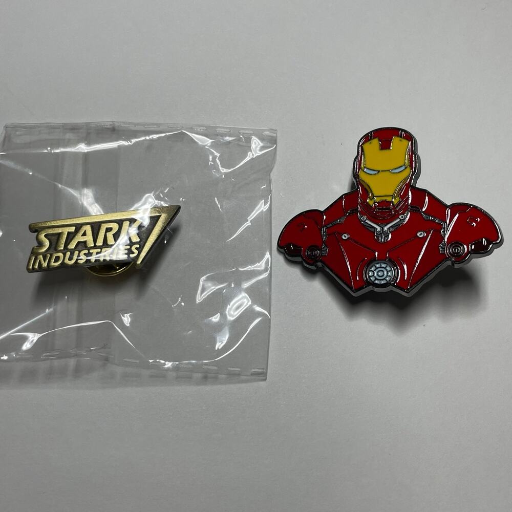 Ironman & Stark Enterprises Metal Enamel Pins